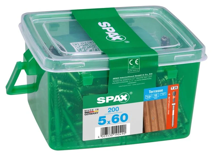 Spax Terrasse terrasschroef T-star plus cilinderkop 5x60mm 200st