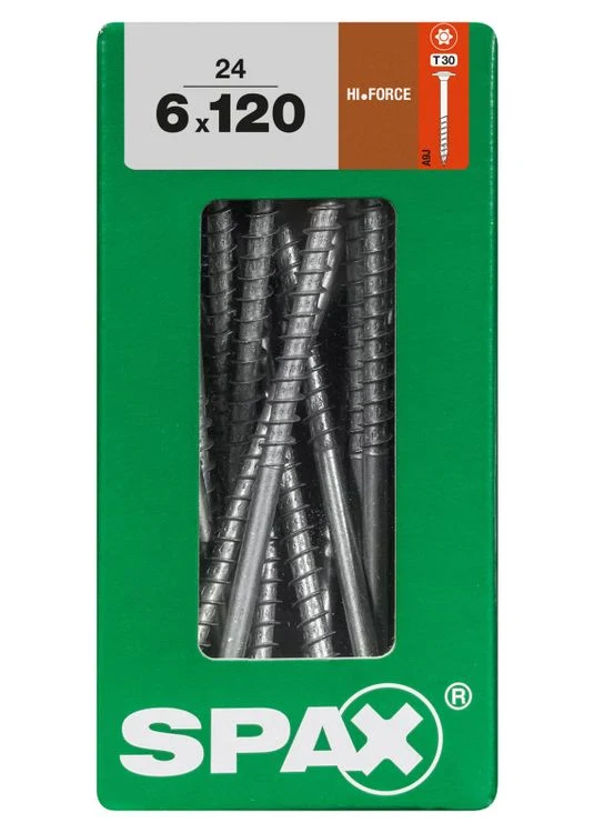 Spax HI.Force schroef T-star plus discuskop 6x120mm 24st