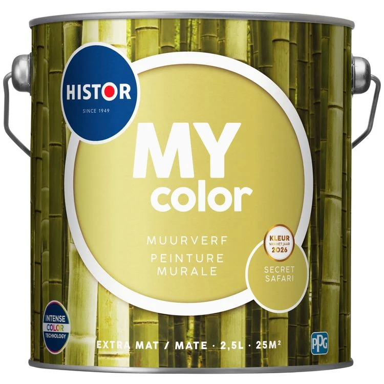 Histor MY Color muurverf extra mat secret safari 2,5L