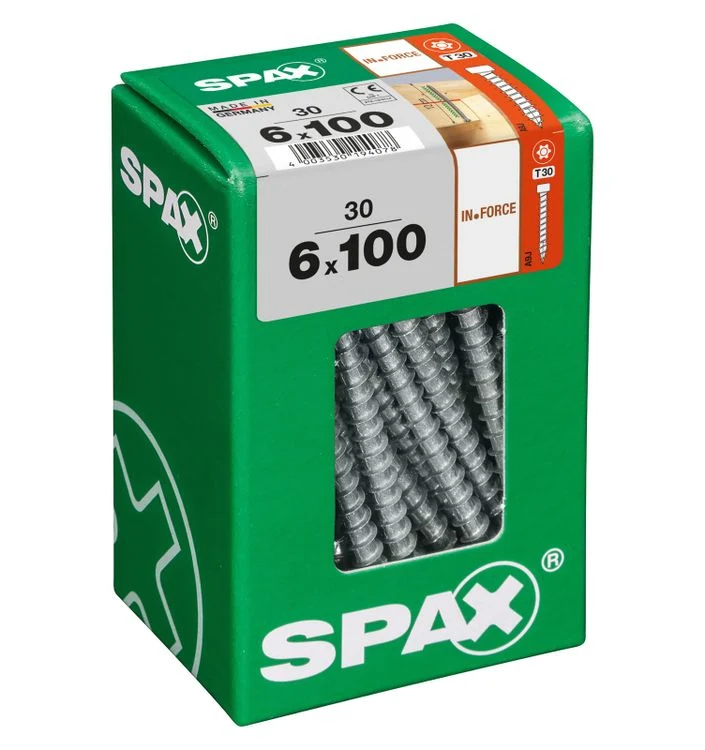Spax IN.Force schroef T-star plus cilinderkop 6x100mm 30st