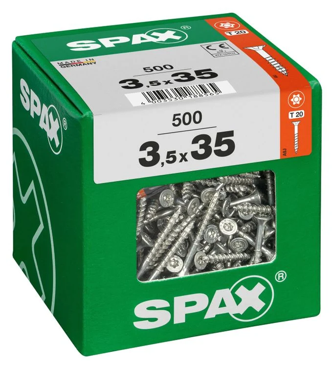 Spax schroef T-star plus verzonken kop 3,5x35mm 500st