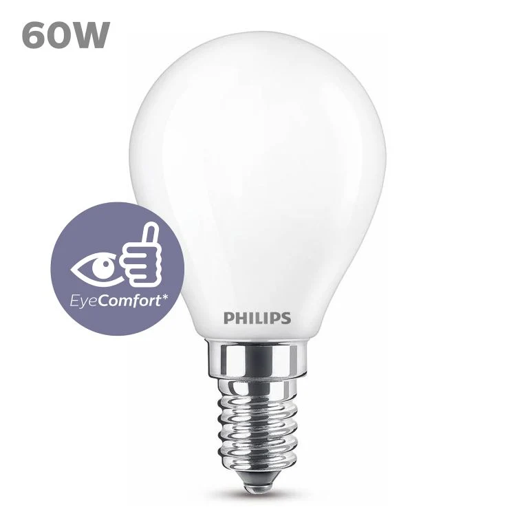 Philips LED lamp kogel E14 mat warm wit 6W 806LM