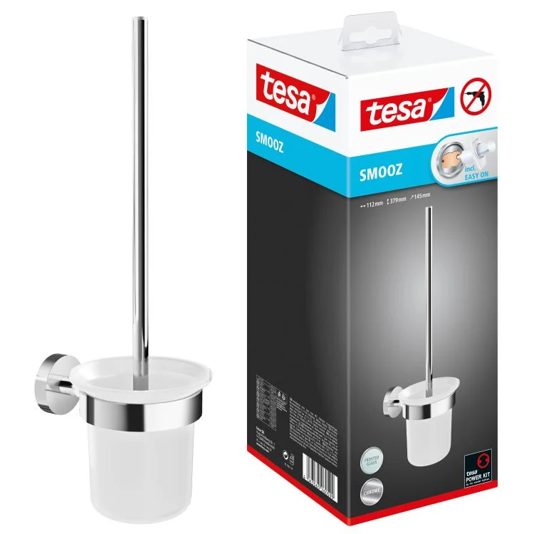 Tesa Smooz toilet borstel RVS enkel zilver