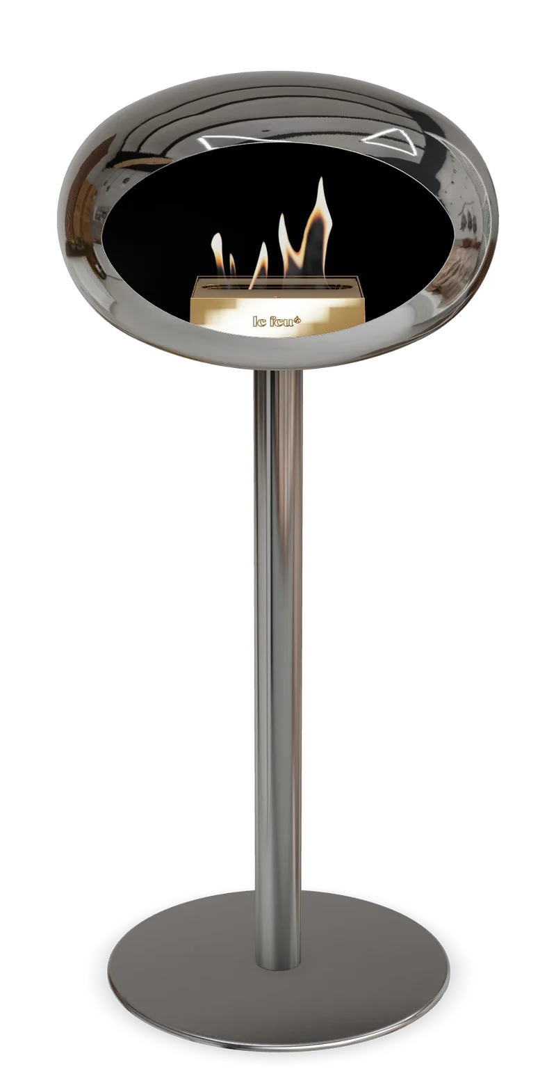Chromed Silver Ground Steel High 60mm