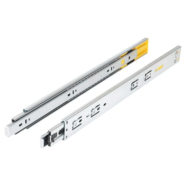 Ladegeleider push to open, softclose chroom 30cm 2st