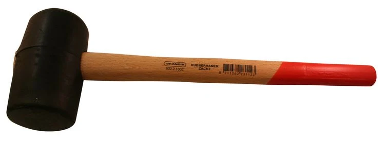 Skandia rubberhamer zacht zwart 60 mm