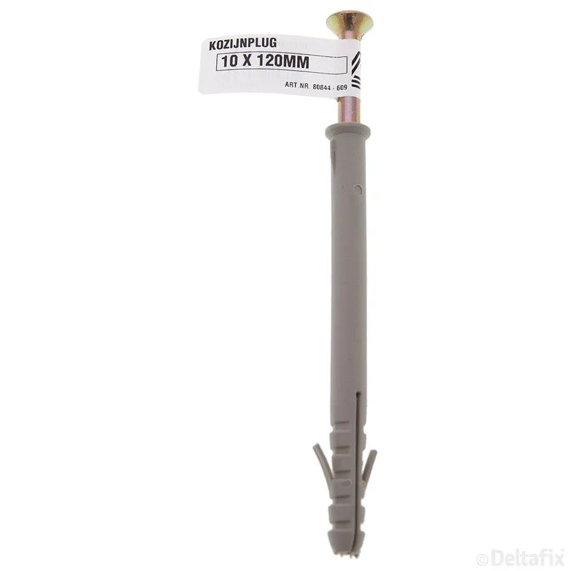 Deltafix kozijnplug 10 mm nylon 10x120mm