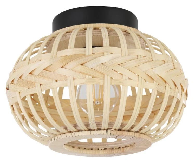 Eglo LED plafondlamp Towcester bruin ⌀26cm warm wit dimbaar