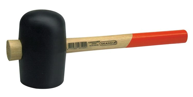 Skandia rubberhamer zacht zwart 83 mm