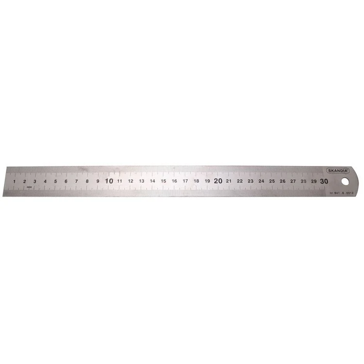 Skandia liniaal RVS 300mm