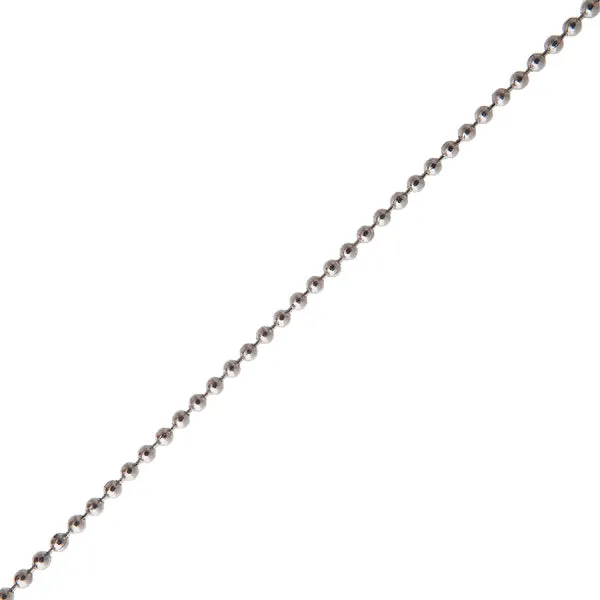 Deltafix kogelketting 3,6mm verchroomd metaal per meter