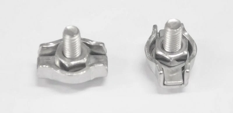 Deltafix staaldraadklem simplex 4mm RVS 2st