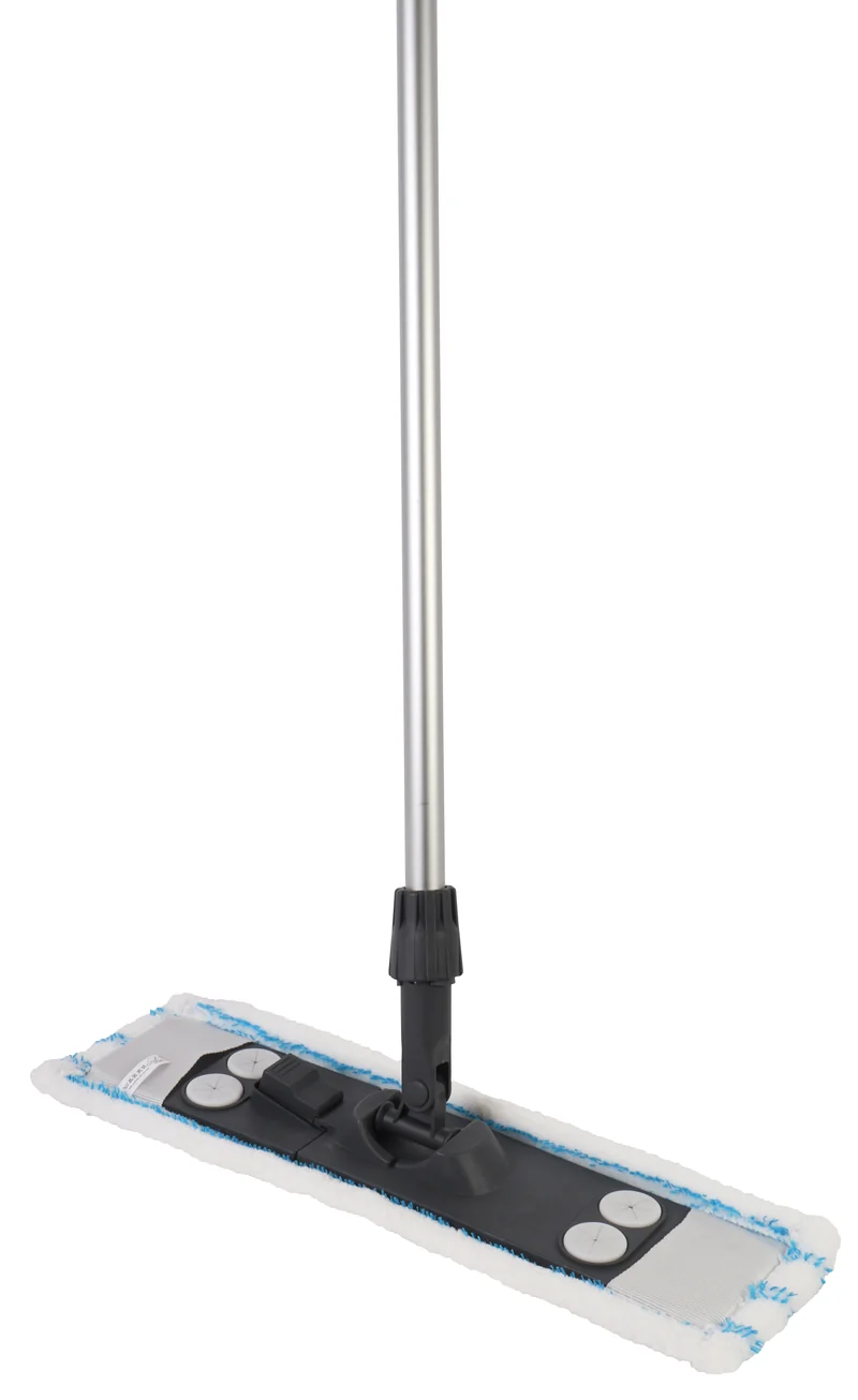 Clean Home dweil katoen met telescoopsteel 85-150cm 17cm