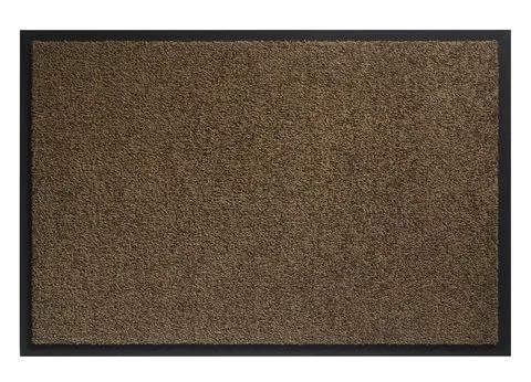 Hamat schoonloopmat Twister wasbaar teak 60x90cm