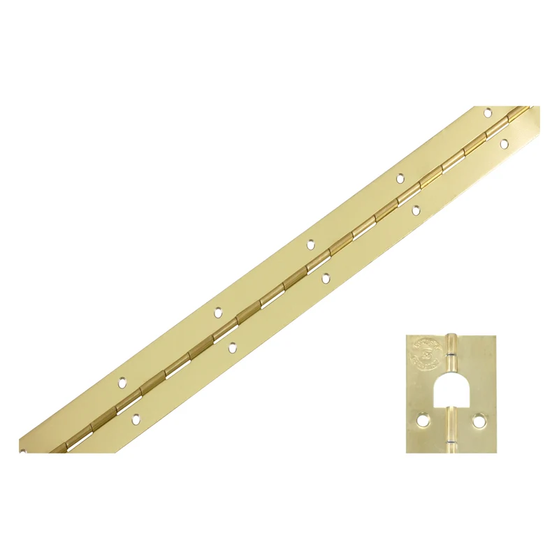Pianoscharnier vermessingd 3,2x75cm