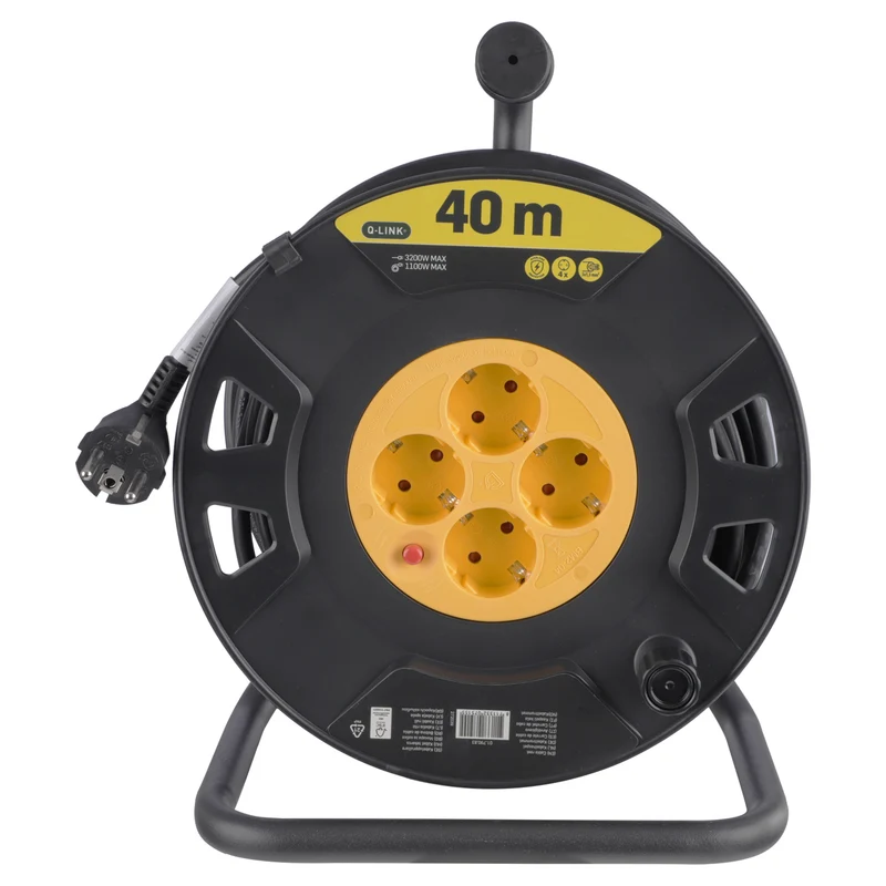 Q-Link kabelhaspel 4-voudig 40m