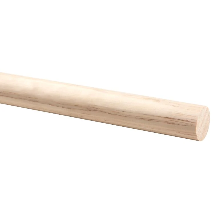 Trapleuning rond grenenhout 100x4,5x4,5cm