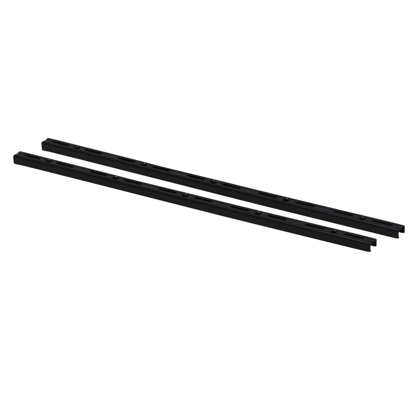 Duraline f-railset enkel staal zwart 50cm 2st