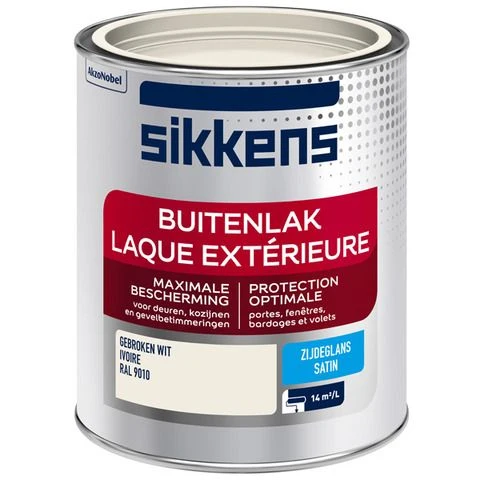 Sikkens Buitenlak zijdeglans RAL9010 750ml
