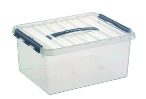 Sunware Q-line opbergbox 15L kunststof transparant 1-vaks