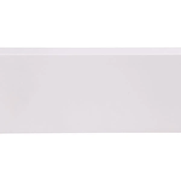 Muurplint MDF gegrond wit 244x11,9x1,8cm