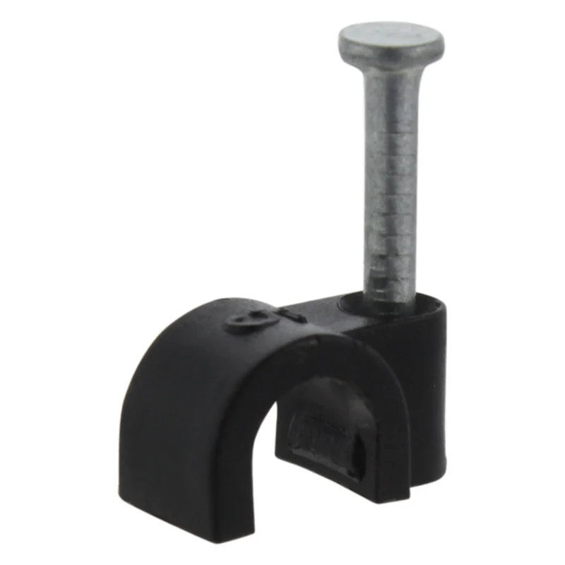 Q-Link kabelclip rond zwart 5mm 50 stuks
