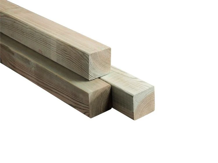 Paal vierkant haaks geschaafd celfix naaldhout 6,8x6,8x270cm