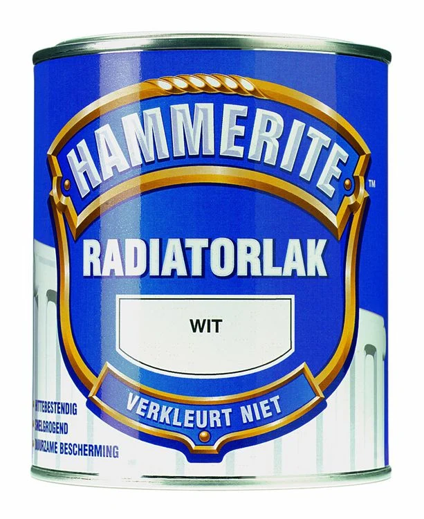 Hammerite radiatorlak hoogglans wit 250ml