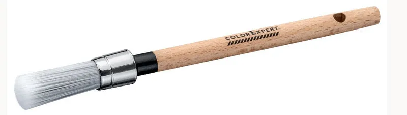 Color Expert Unistar patentkwast hout rond 1,8cm voor lakverf