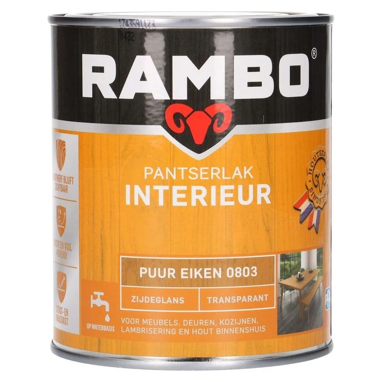 Rambo Pantserlak zijdeglans interieur 803 750ml