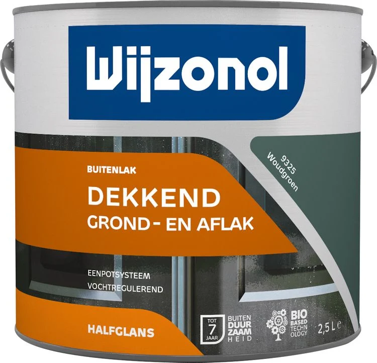 Wijzonol RM lak halfglans 9325 woudgroen 2,5L