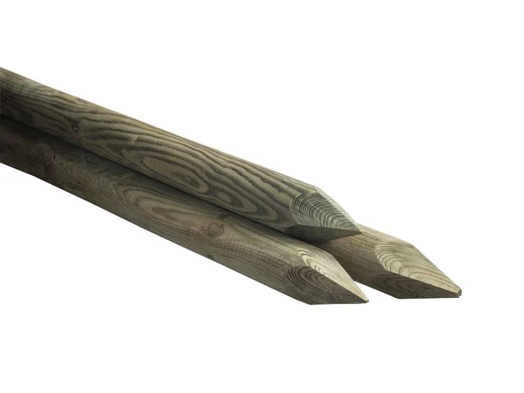 Paal rond gefreesd gepunt celfix naaldhout ⌀6x160cm