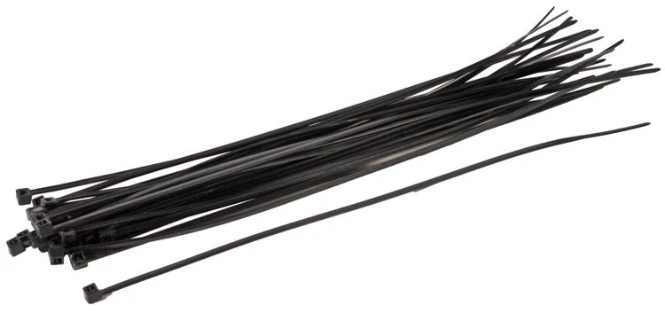 Talen kabelbinder zwart 20cm 25st