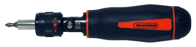 Skandia ratelschroevendraaier met hoekinstelling inclusief 12 bits
