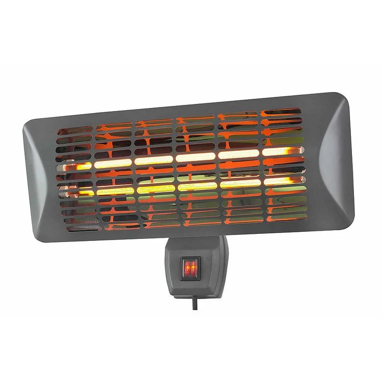 Eurom Q-Time terrasverwarmer met trekkoord grijs 2000W