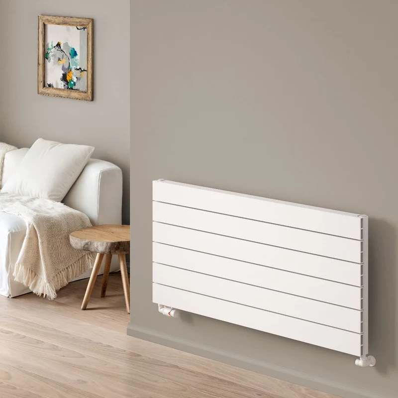 Rienza Horizontal Aluminium Radiator - White - Various Sizes