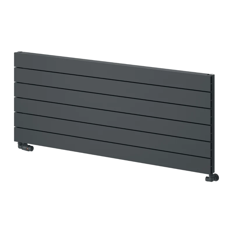 Rienza Horizontal Aluminium Radiator - Anthracite - Various Sizes