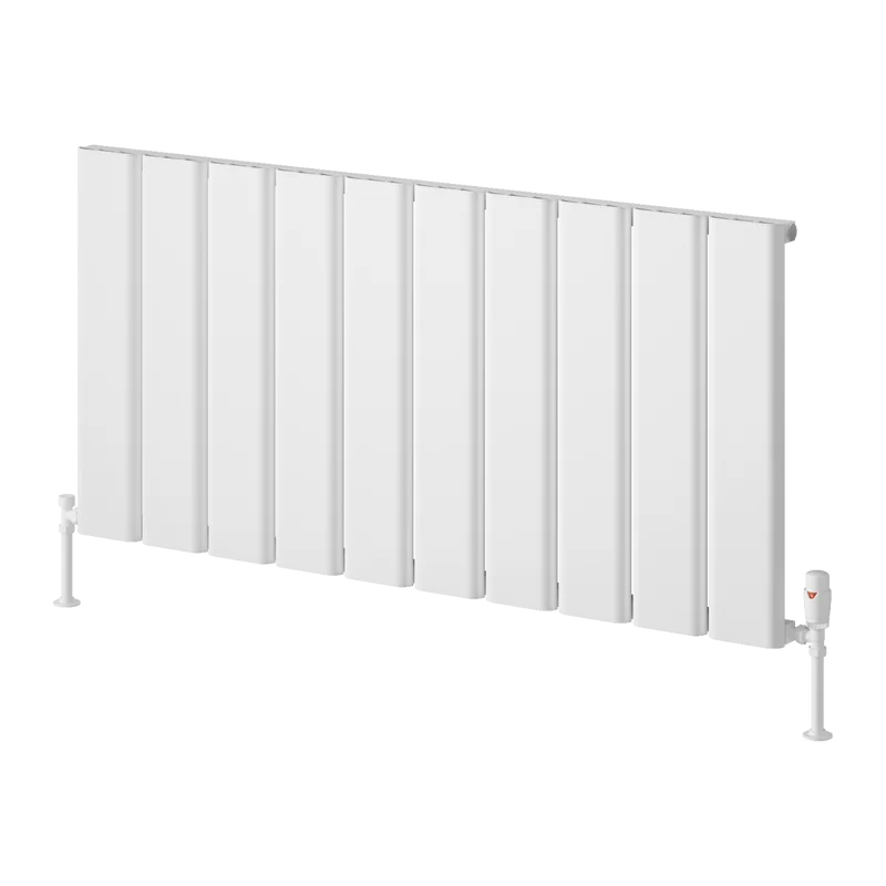 Caldaro Horizontal Aluminium Radiator - White - Various Sizes