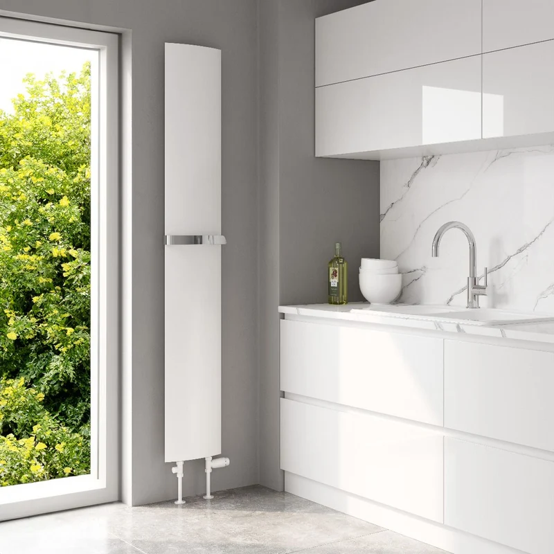 Picoli Vertical Aluminium Radiator - White - Various Sizes