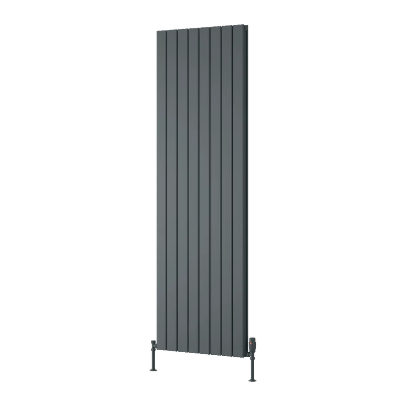 Piatto Vertical Double Aluminium Radiator - Anthracite - Various Sizes