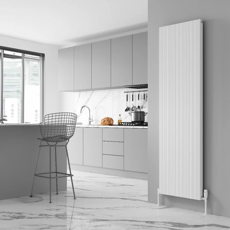 Melvin Vertical Single Aluminium Radiator - White - Various Sizes