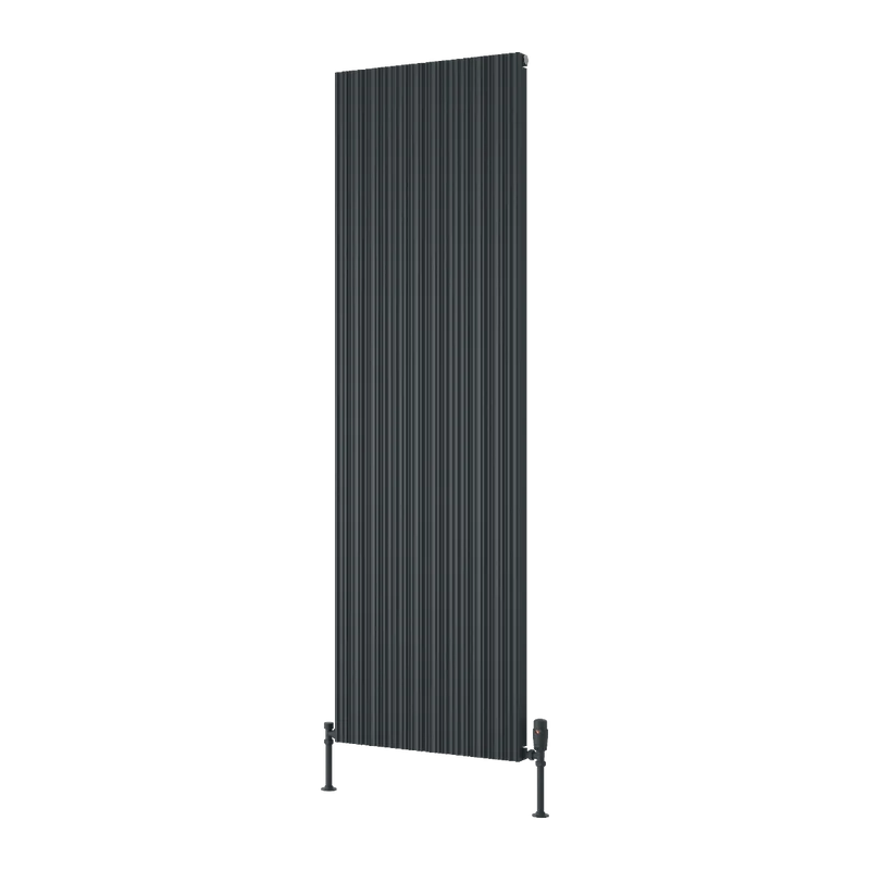 Melvin Vertical Single Aluminium Radiator - Anthracite- Various Sizes