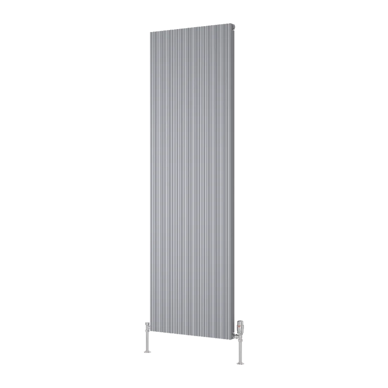 Melvin Vertical Single Aluminium Radiator - Silver- Various Sizes
