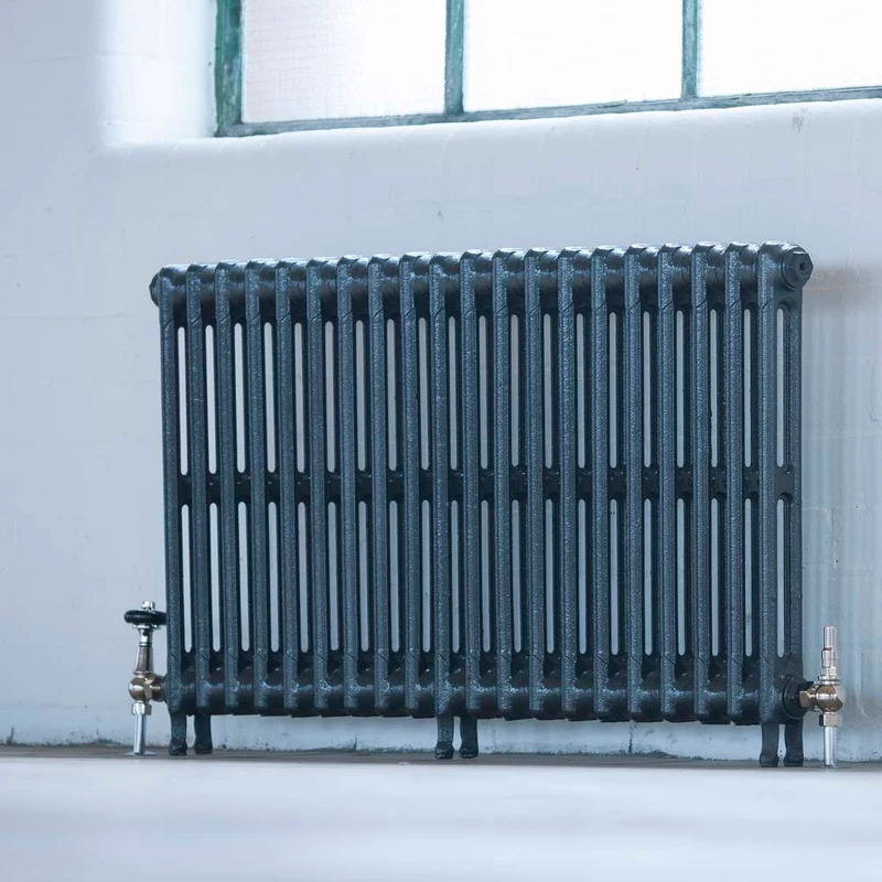 Edwardian 2 Column Cast Iron Radiator - 480 Tall - Various Colours + Sizes
