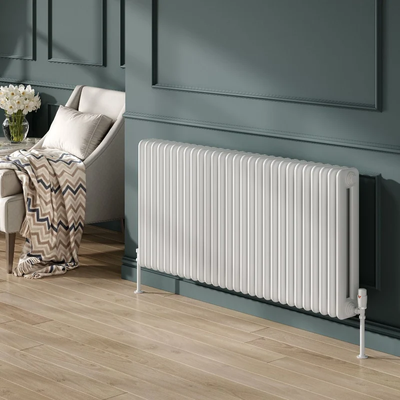 Hedingham Horizontal Mild Steel Radiator - White - Various Sizes