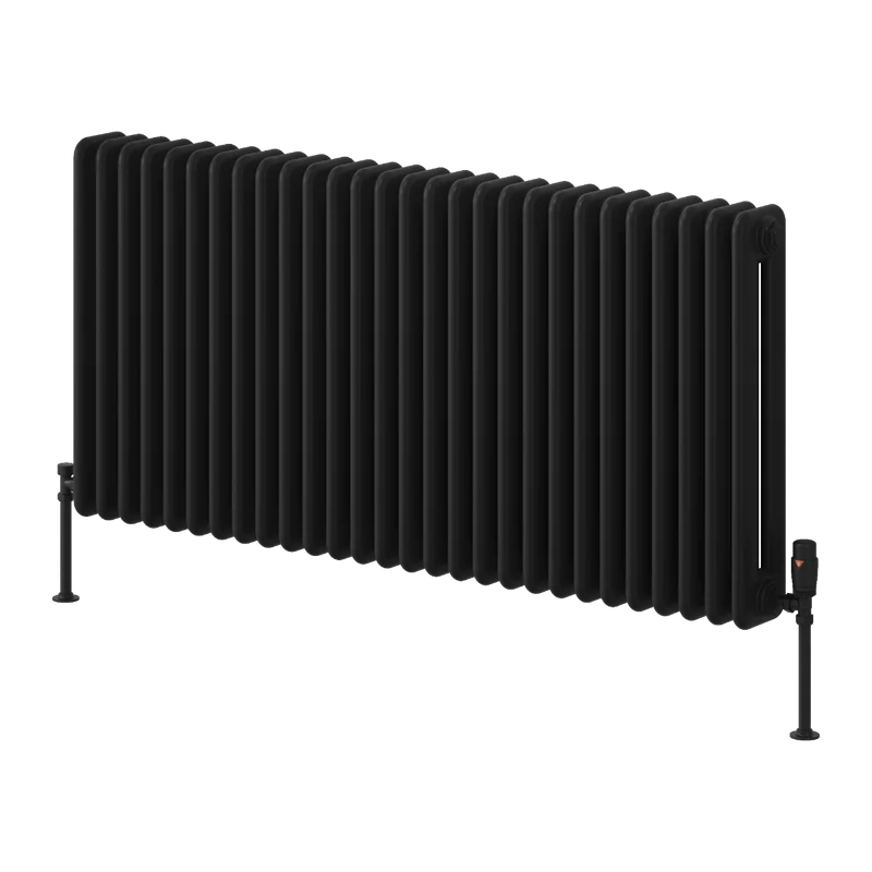 Hedingham Horizontal Mild Steel Radiator - Black - Various Sizes