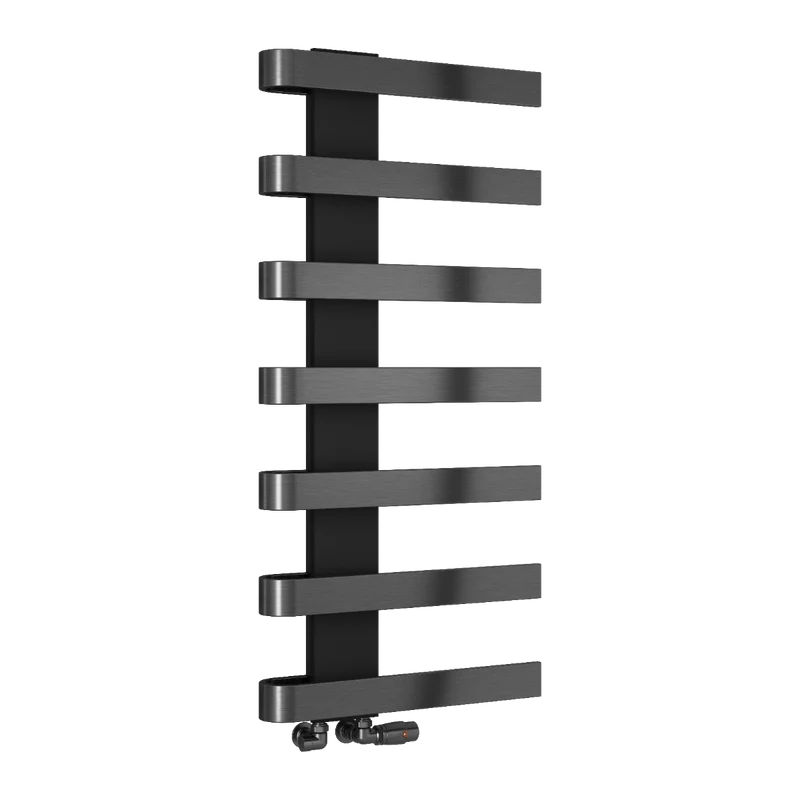Panaro Mild Steel Towel Rail - Brushed Gun Metal - Various Sizes