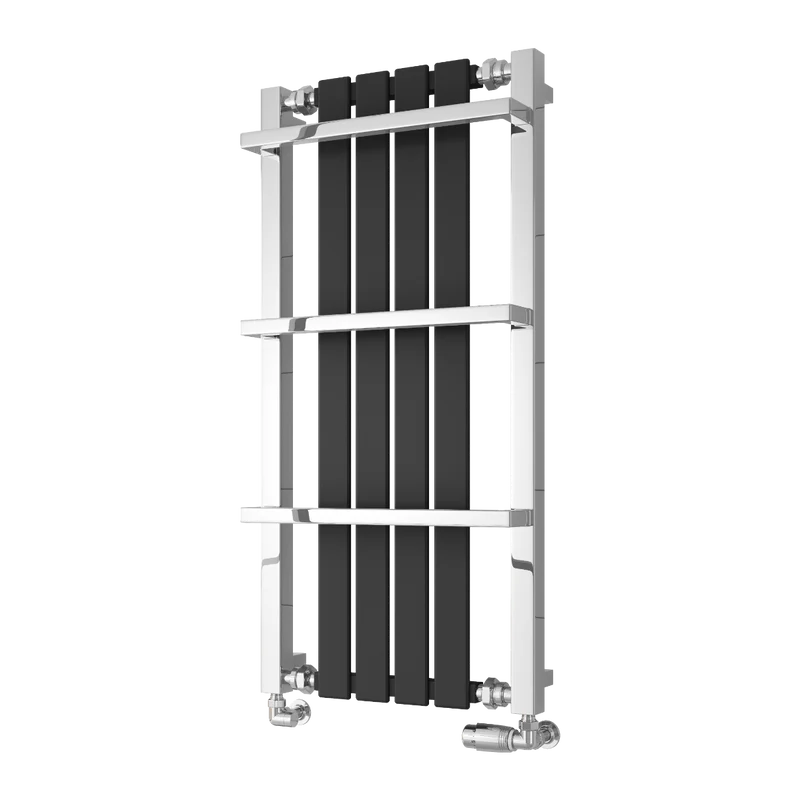 Ashen Mild Steel Towel Rail - Black - Various Sizes