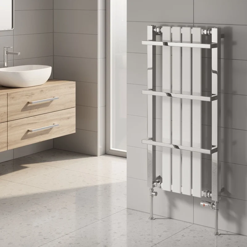Ashen Mild Steel Towel Rail - White - Various Sizes