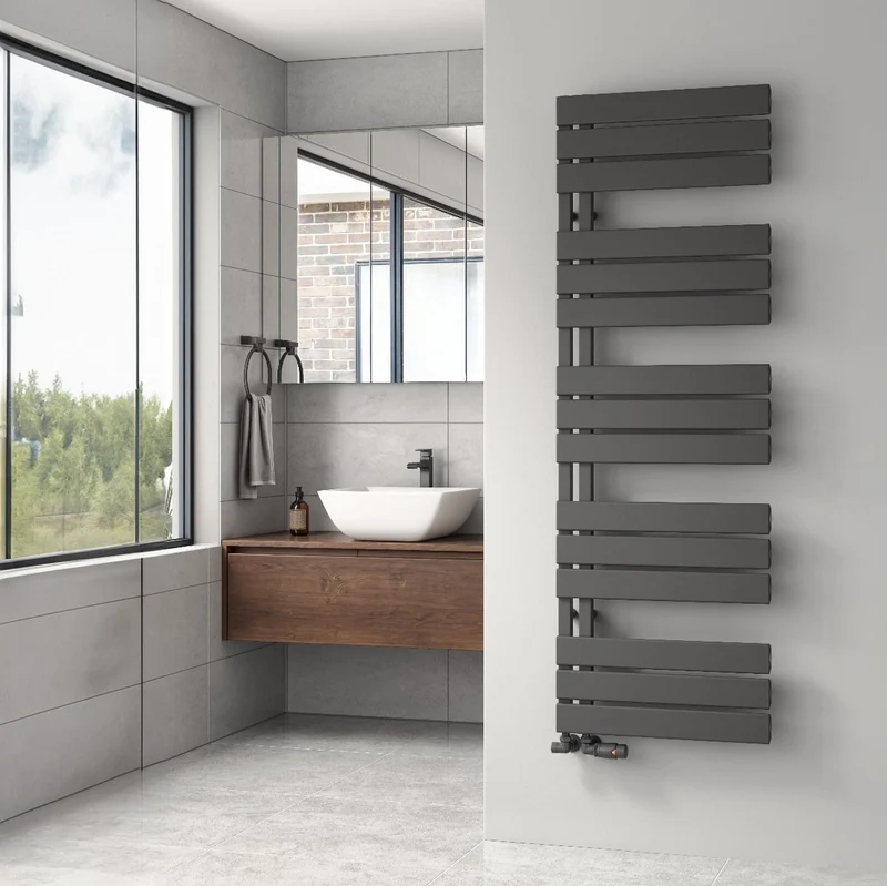 Vada Aluminium Towel Rail - Anthracite - Various Sizes